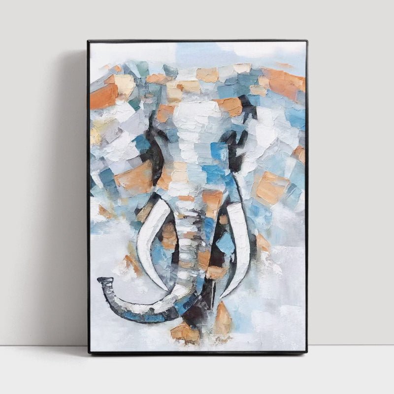 Abstract Elephant Painting - Animal - Artvora