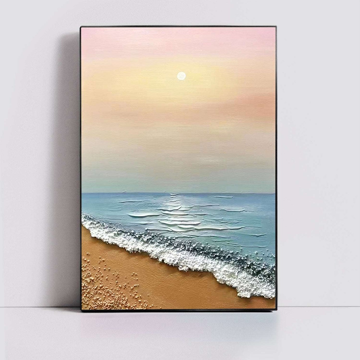 Beach Dusk Painting - Landscape - Artvora