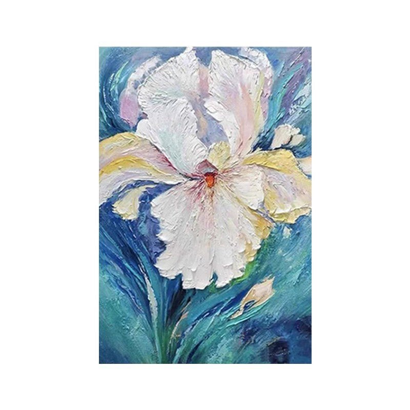 Big Iris Painting - Flowers - Artvora