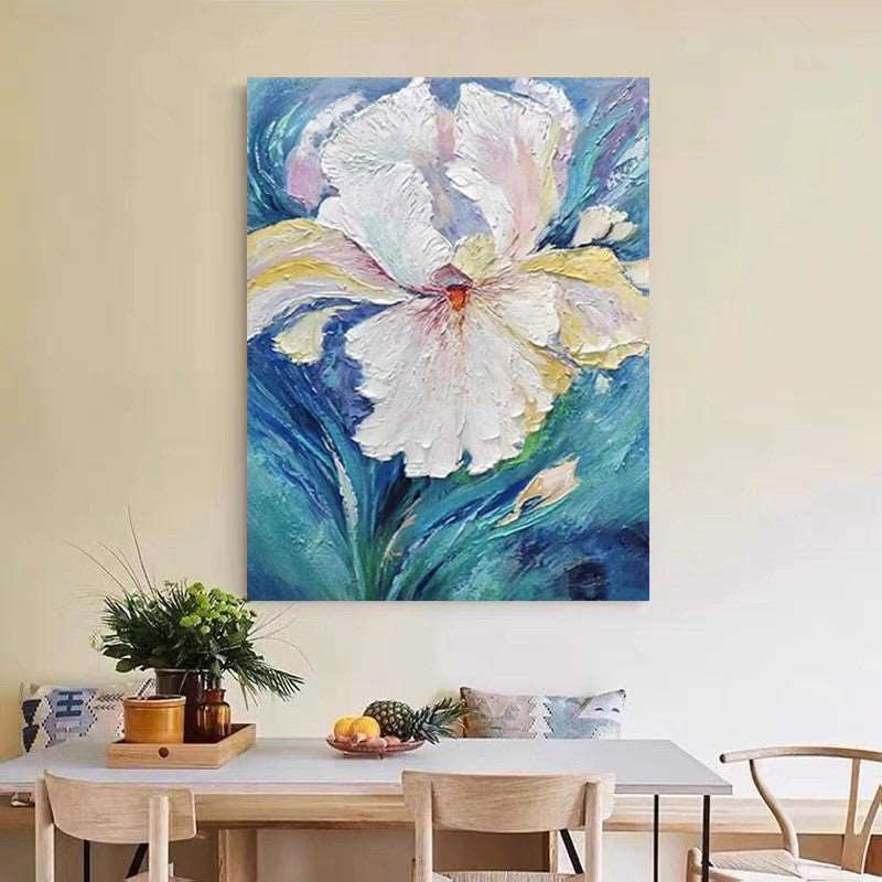 Big Iris Painting - Flowers - Artvora