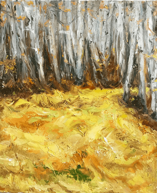 Birch Forest Painting - Landscape - Artvora