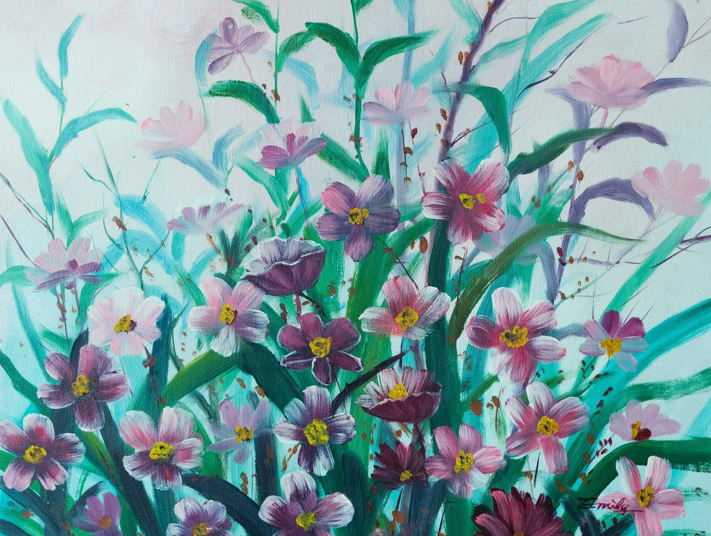 Blooming flowers No.5 Painting - Flowers - Artvora