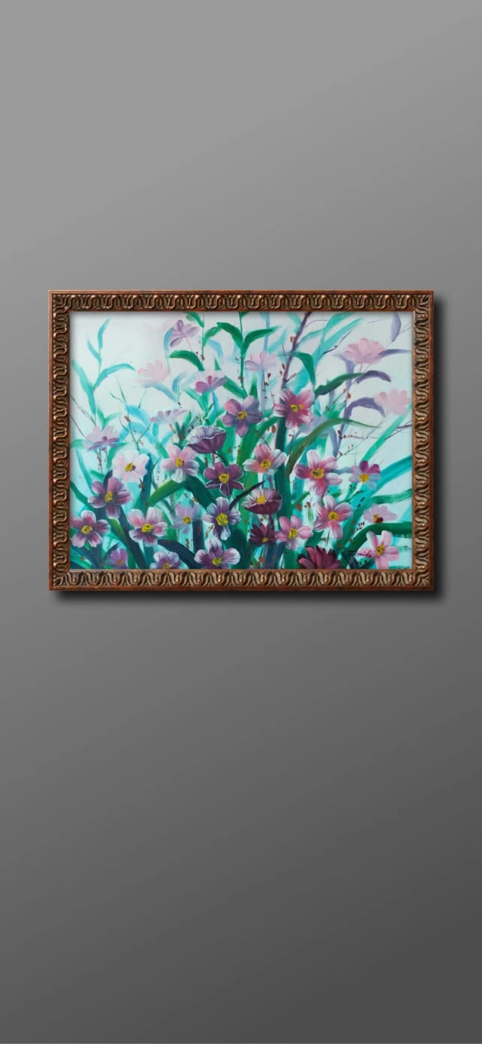 Blooming flowers No.5 Painting - Flowers - Artvora