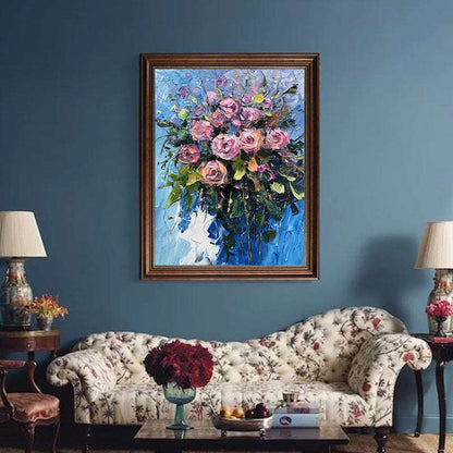 Blue Bloom Painting - Flowers - Artvora