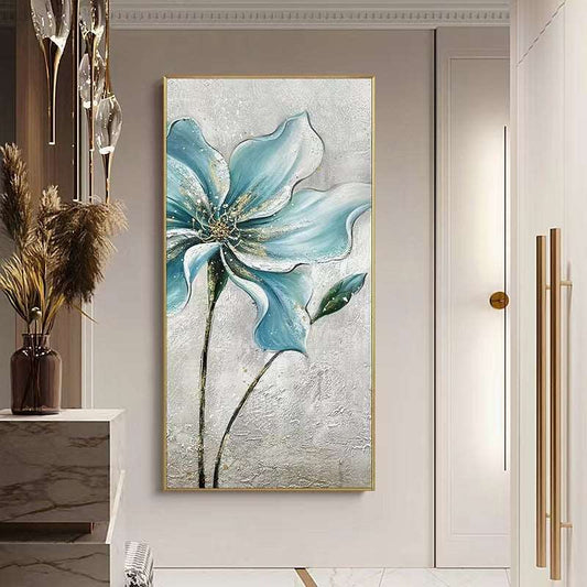 Blue Cymbidium Painting - Flowers - Artvora