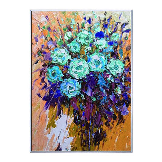 Blue Rose Painting - Flowers - Artvora