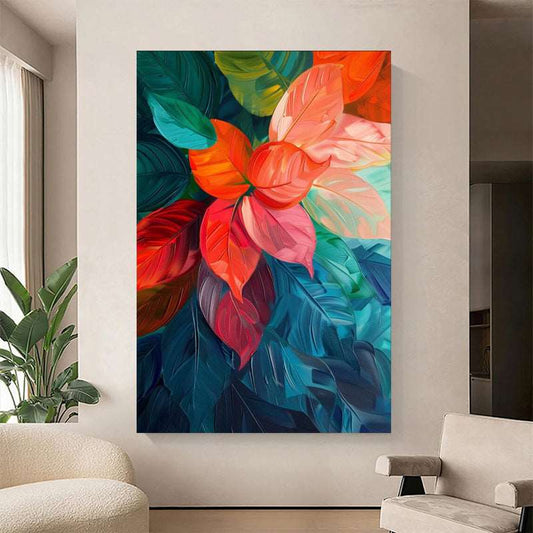 Bright Leaves Painting - Abstract - Artvora