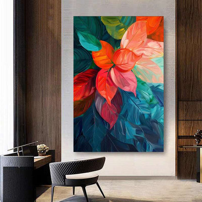 Bright Leaves Painting - Abstract - Artvora