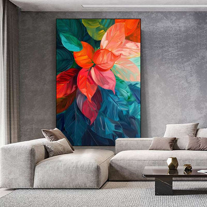 Bright Leaves Painting - Abstract - Artvora