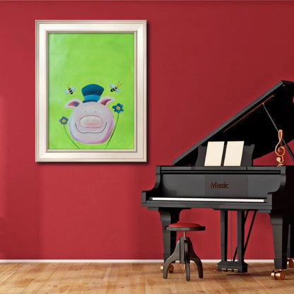 Cartoon pig Painting - Cartoon - Artvora