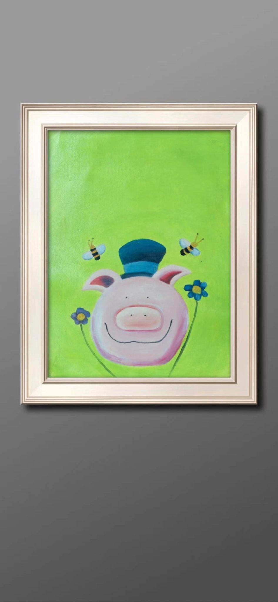 Cartoon pig Painting - Cartoon - Artvora