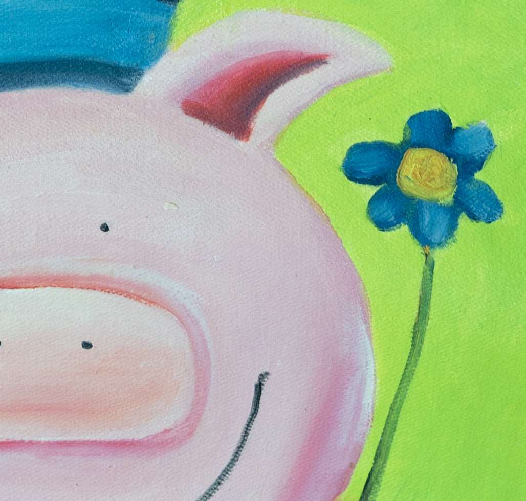 Cartoon pig Painting - Cartoon - Artvora