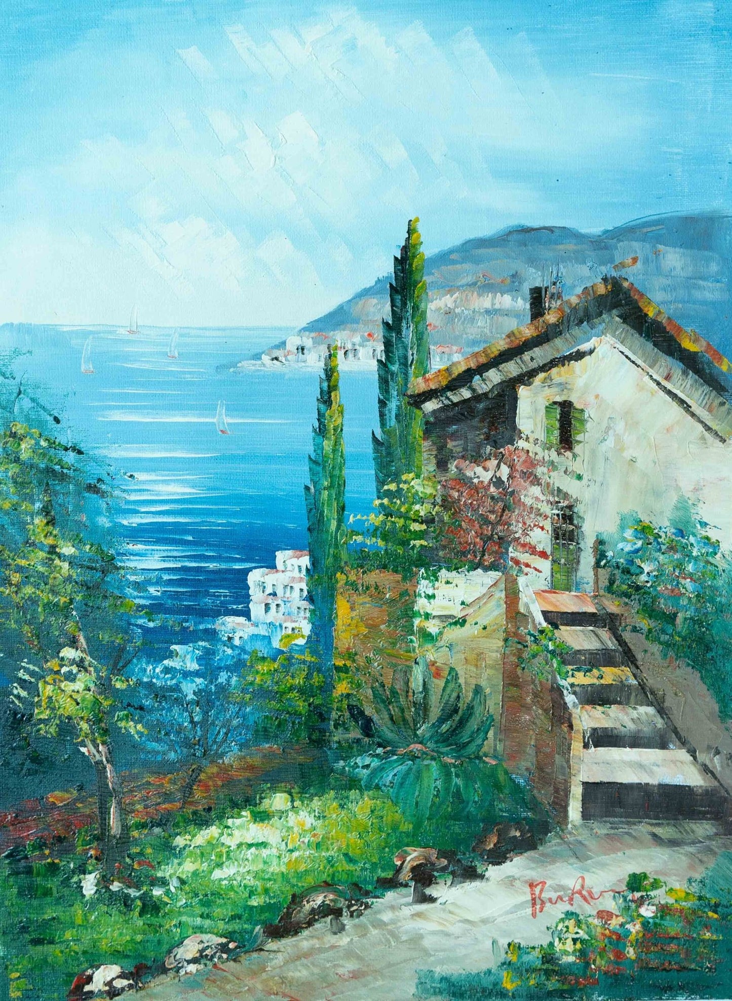 Coastal scenery Painting - Landscape - Artvora