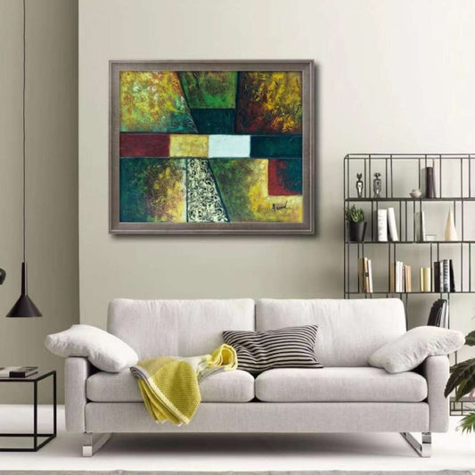 Color blocks 24*20 Painting - Textured - Artvora