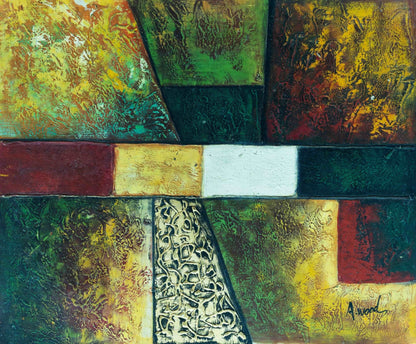 Color blocks 24*20 Painting - Textured - Artvora