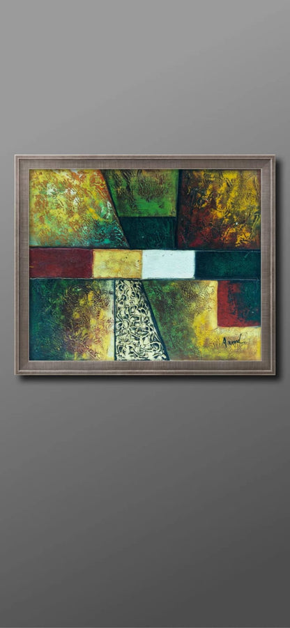 Color blocks 24*20 Painting - Textured - Artvora