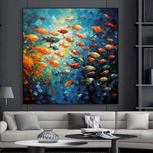 Colorful Fish Painting - Animal - Artvora