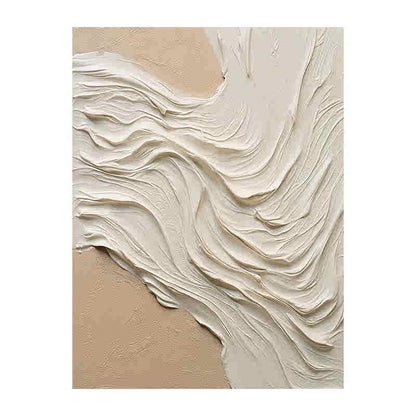 Cream Wind Painting - Abstract - Artvora