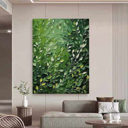 Deep Green Painting - Abstract - Artvora