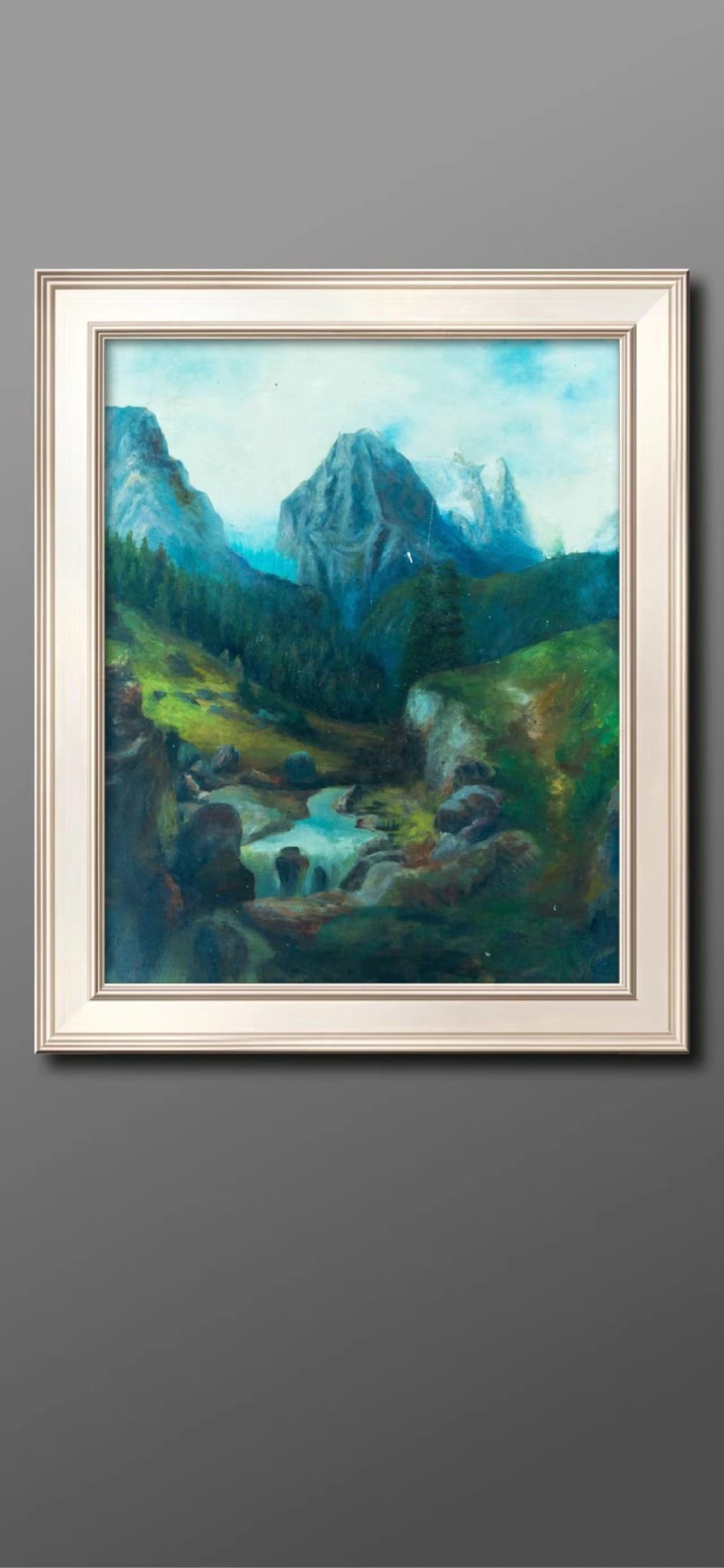 Distant Mountains Painting - Landscape - Artvora