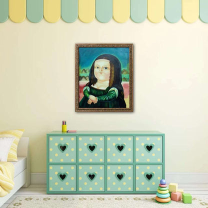 Fat Mona Lisa Painting - Cartoon - Artvora