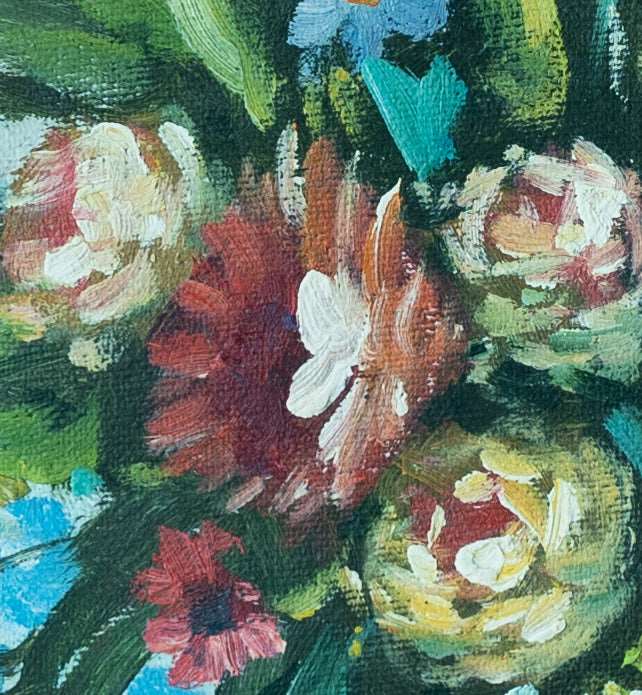 Flowers in a Vase Painting - Still Life - Artvora