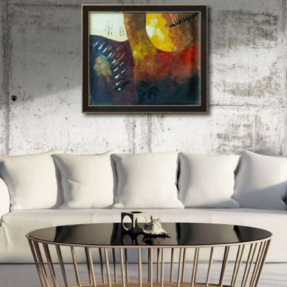 Geometric Art 28*24 Painting - Textured - Artvora