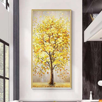 Gloden Tree Painting - Flowers - Artvora