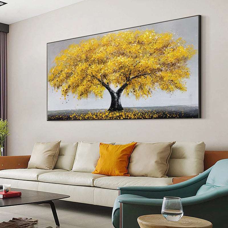 Gold Tree 01 Painting - Landscape - Artvora