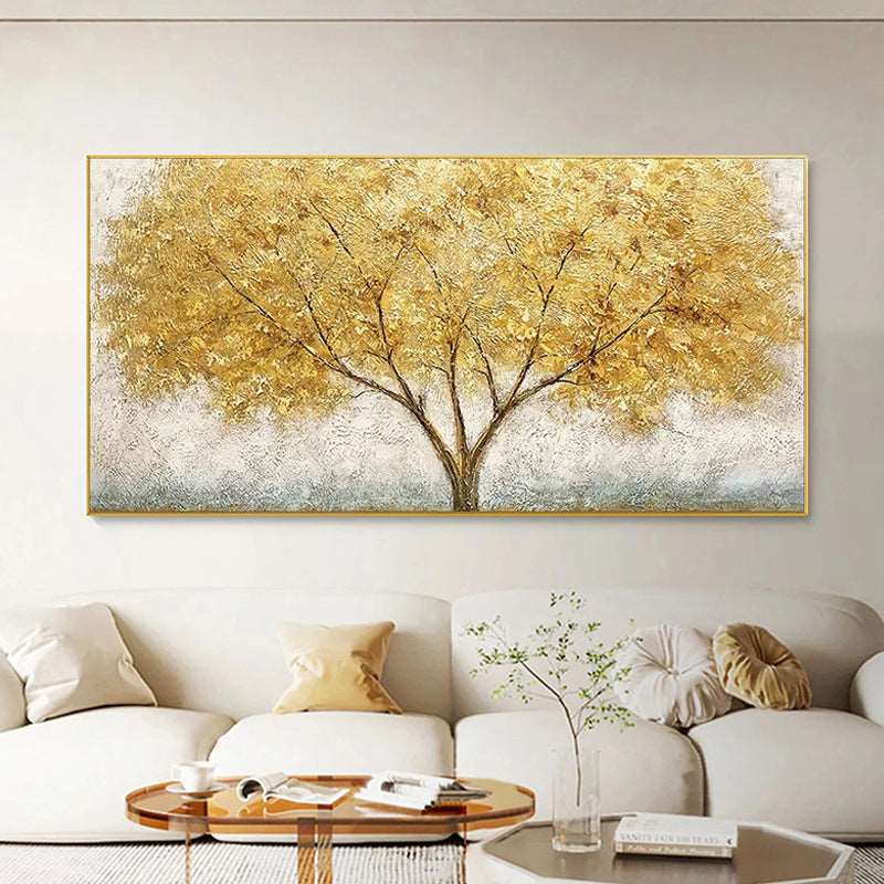 Gold Tree 02 Painting - Landscape - Artvora