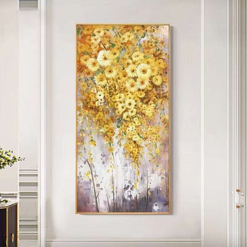 Golden Daisy Painting - Flowers - Artvora