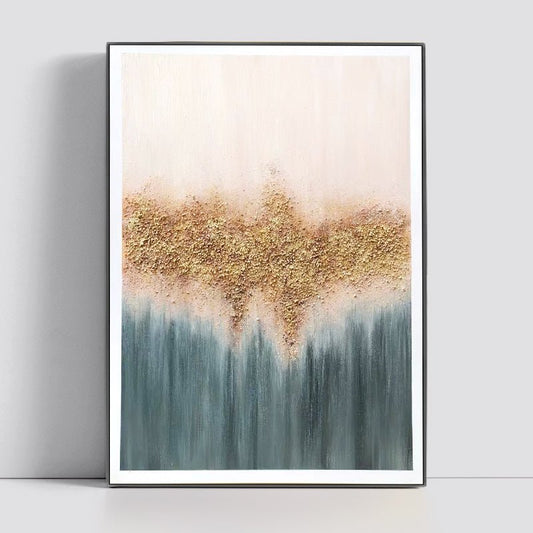 Golden Hope Painting - Minimalist - Artvora