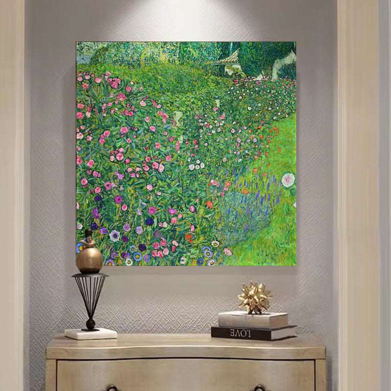 Green Fields and Flowers Painting - Flowers - Artvora