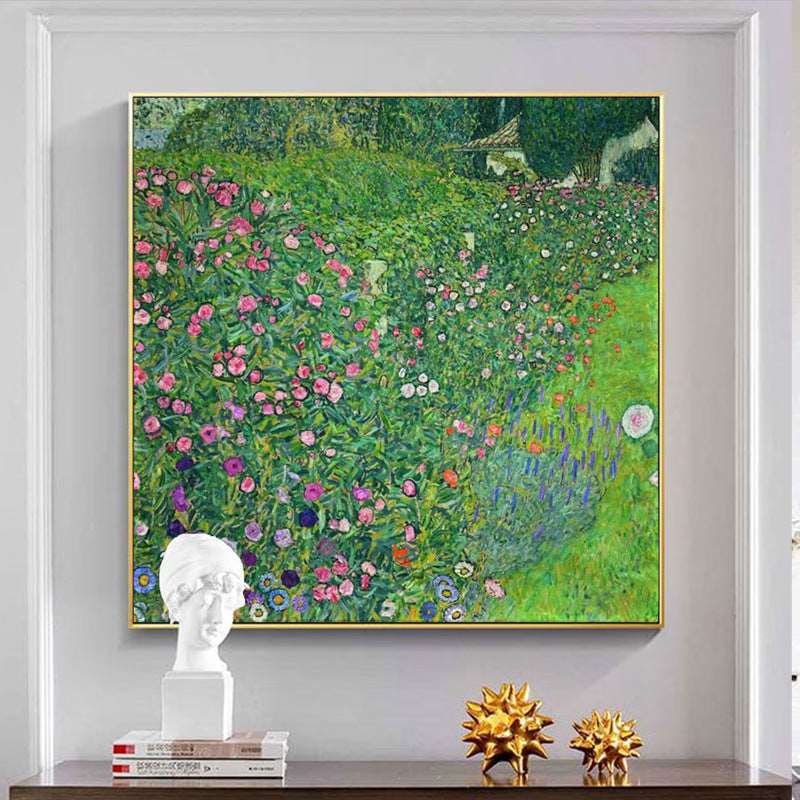 Green Fields and Flowers Painting - Flowers - Artvora