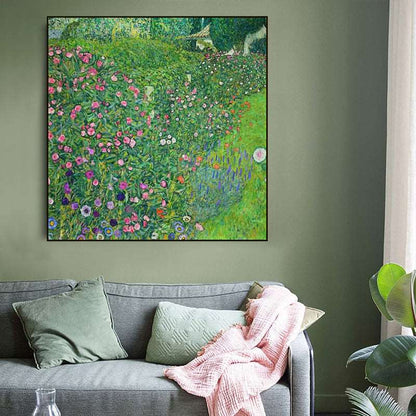 Green Fields and Flowers Painting - Flowers - Artvora