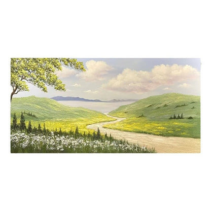 Green Wild Scenery Painting - Landscape - Artvora