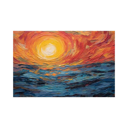 Half Sea, Half Fire Painting - Abstract - Artvora