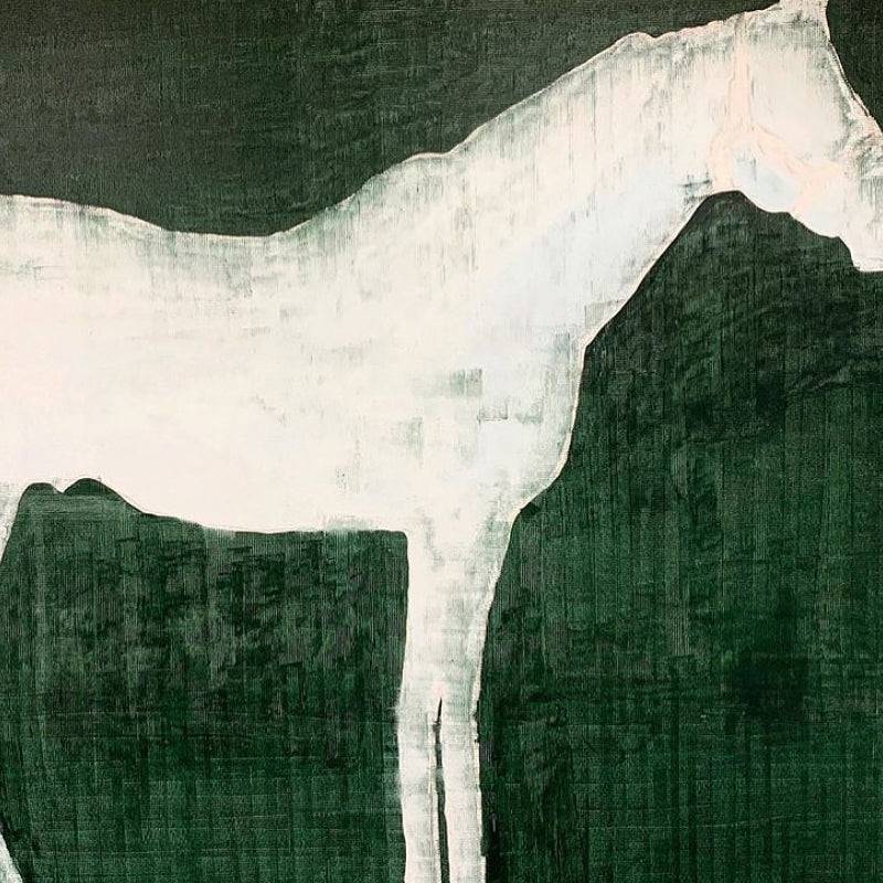 Horses Painting - Minimalist - Artvora