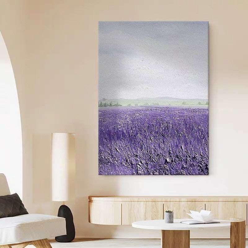 Lavender Sea Painting - Abstract - Artvora