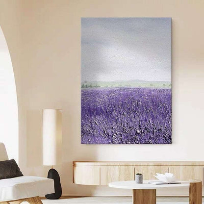 Lavender Sea Painting - Abstract - Artvora