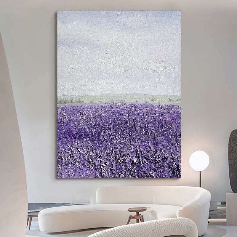 Lavender Sea Painting - Abstract - Artvora