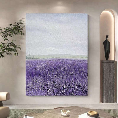 Lavender Sea Painting - Abstract - Artvora