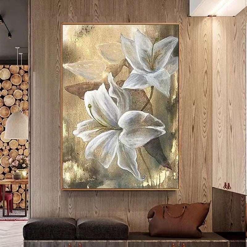 Lilies Painting - Flowers - Artvora