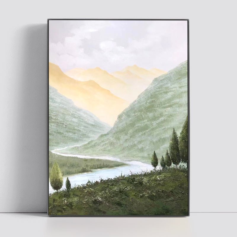 Long River Painting - Landscape - Artvora