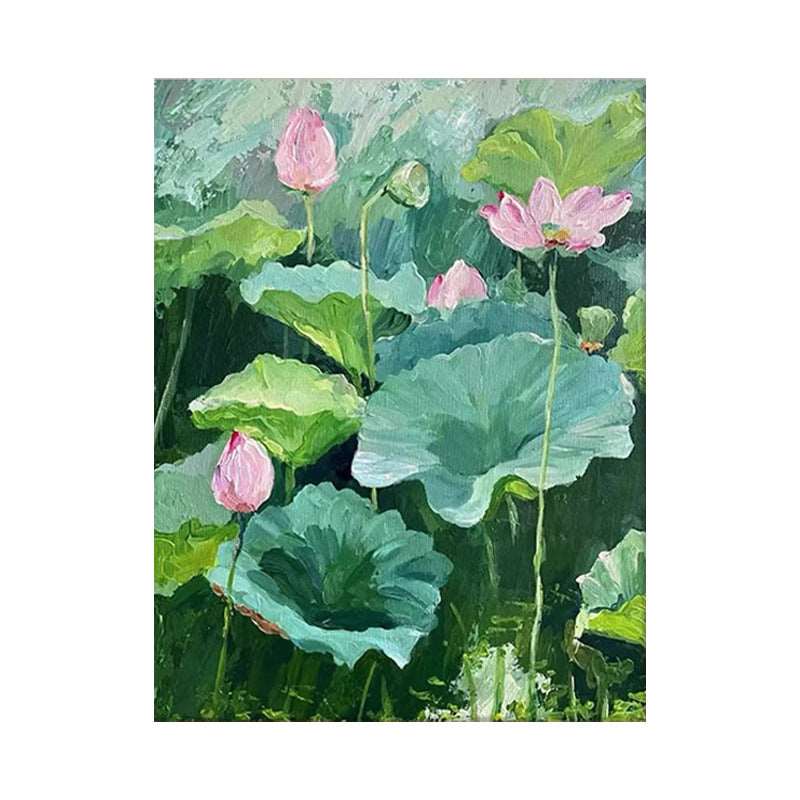 Lotus Leaf Painting - Flowers - Artvora