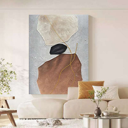 Lucky Stone Painting - Abstract - Artvora