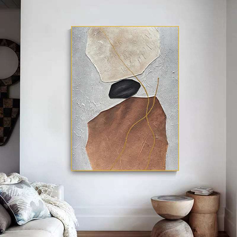 Lucky Stone Painting - Abstract - Artvora