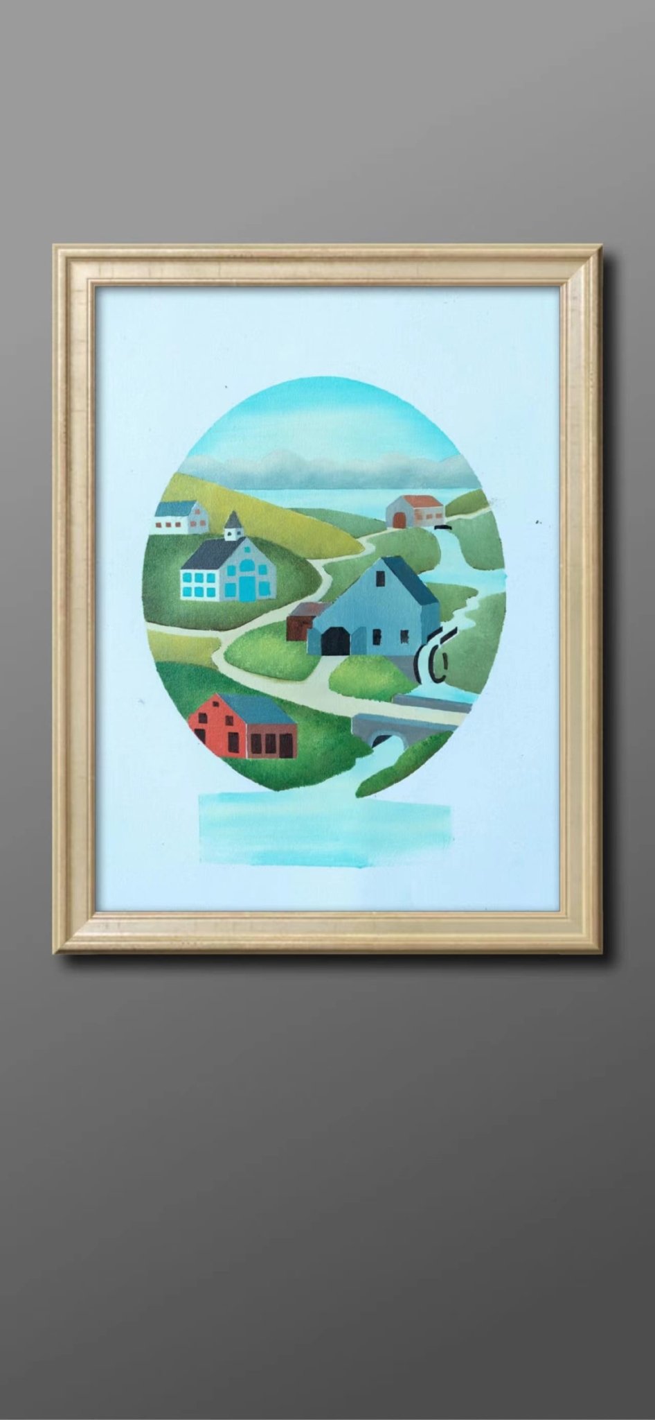 Mini town Painting - Cartoon - Artvora