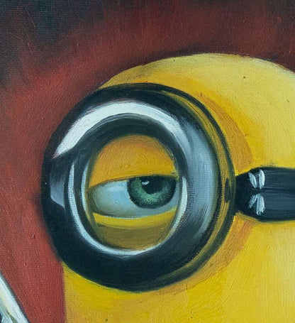 Minion Detective Painting - Cartoon - Artvora