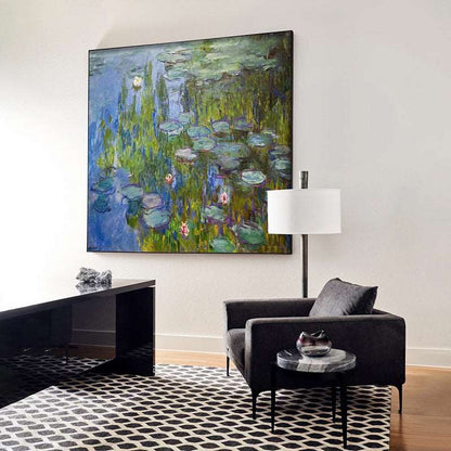 Monet- Water Lilies Painting - Flowers - Artvora